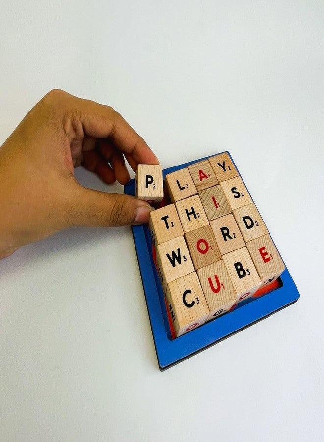 WordIt! Cubes | Original Play Pattern | Eco-Friendly Wooden Word Game Set | Educational, Portable, Fun | Engaging Game for Kids, Adults and Families, 4 Games Inside (Pack of One) - Image 4